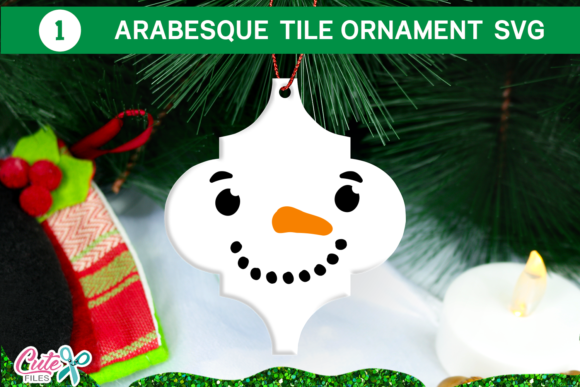 Download Snowman Christmas Arabesque Tile SVG - Arabesque tile svg Collection