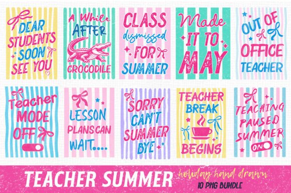 Download Teacher Summer School Holiday PNG Bundle - Holiday png Collection