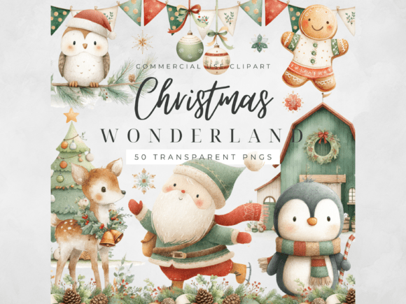 Download Christmas Clipart Watercolor Holiday PNG - Holiday png Collection