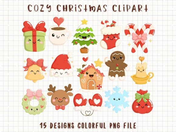 Download Cozy Christmas Clipart Cute Holiday PNG - Holiday png Collection
