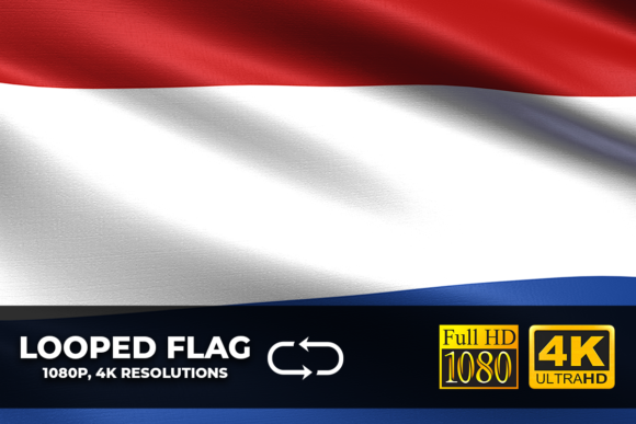 Download Netherlands Looping Flag 4K Resolution - Premium Bundle